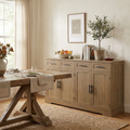 60in Large Buffet Sideboard with Storage, Tall Kitchen Buffet Storage Cabinet