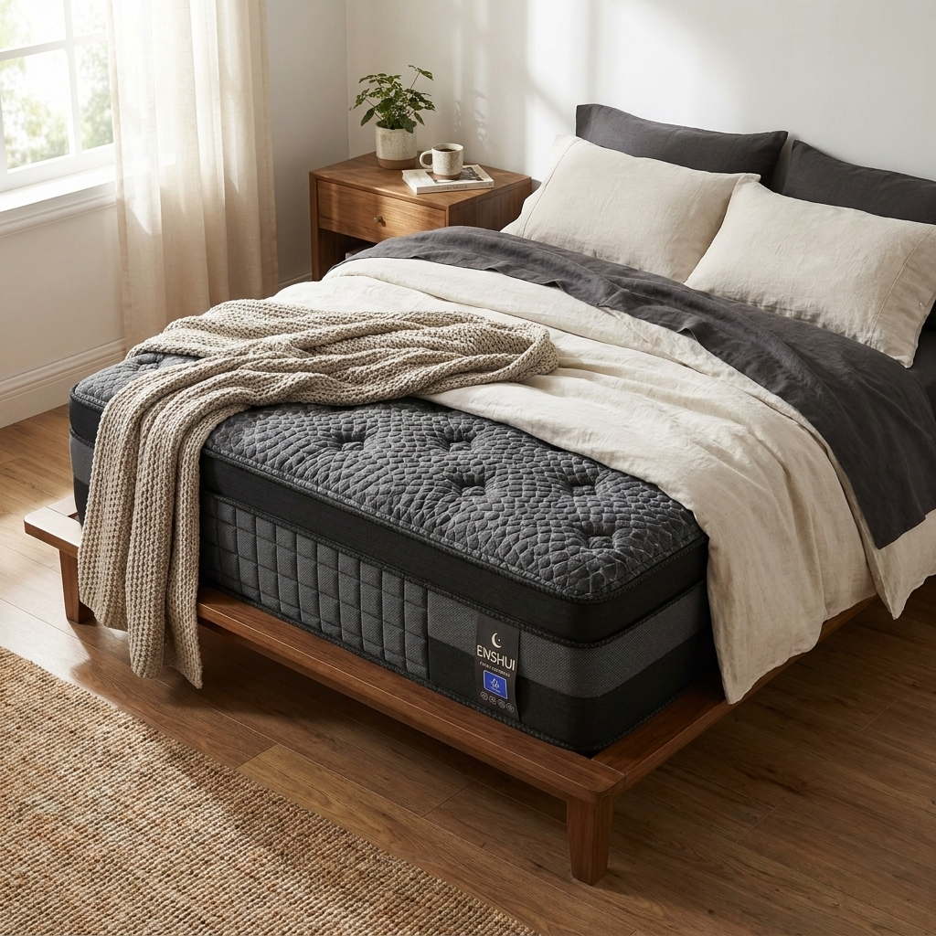 ENSHUI Hybrid Mattress Bed in a Box Gel Memory Foam Pocket Springs