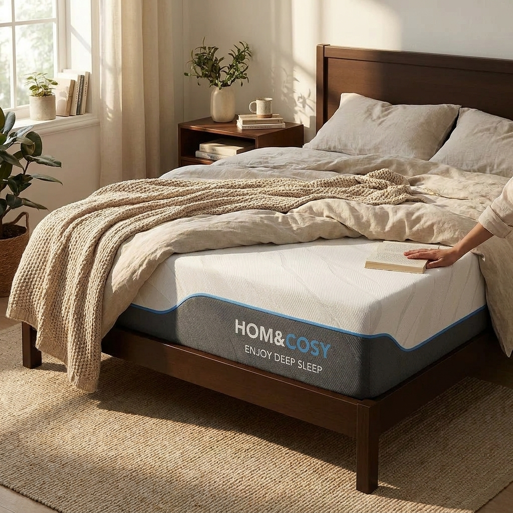 Hcore Extra Firm Queen Size Mattress, 8/10 inch Medium - Extra Firm Dual Sided Reversible