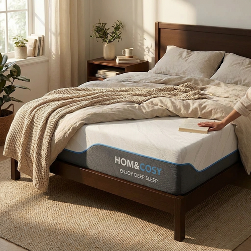 Hcore Extra Firm Queen Size Mattress, 8/10 inch Medium - Extra Firm Dual Sided Reversible