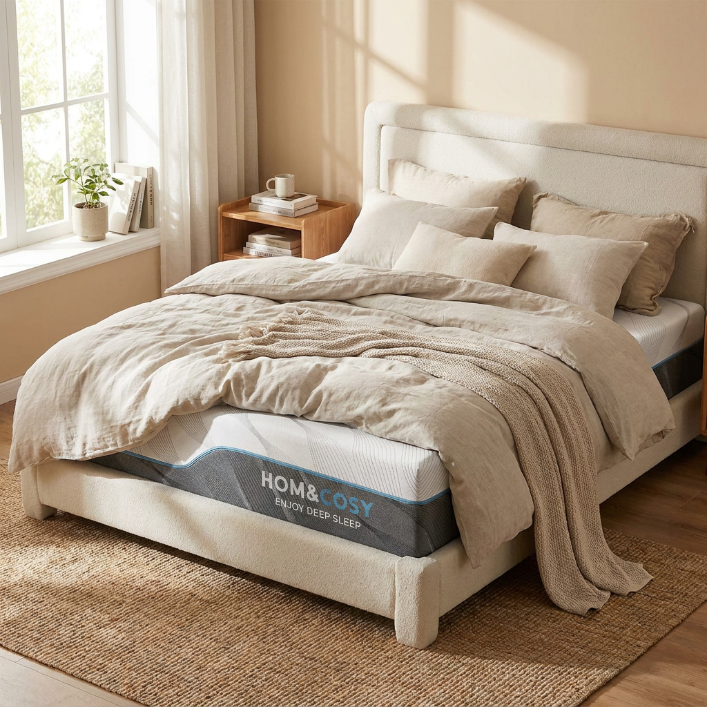 Hcore Queen Size Mattress, 8/10 Inch Medium Firm - Extra Firm Dual Sides Flippable