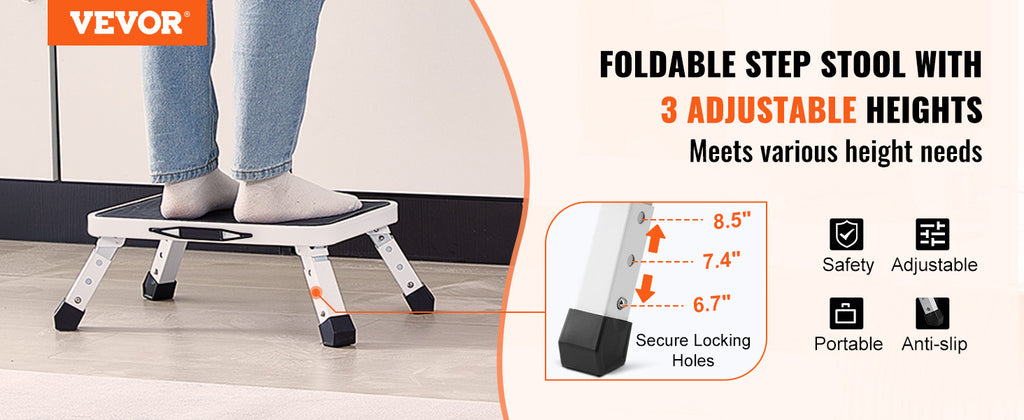 Adjustable Non-Slip Step Stool